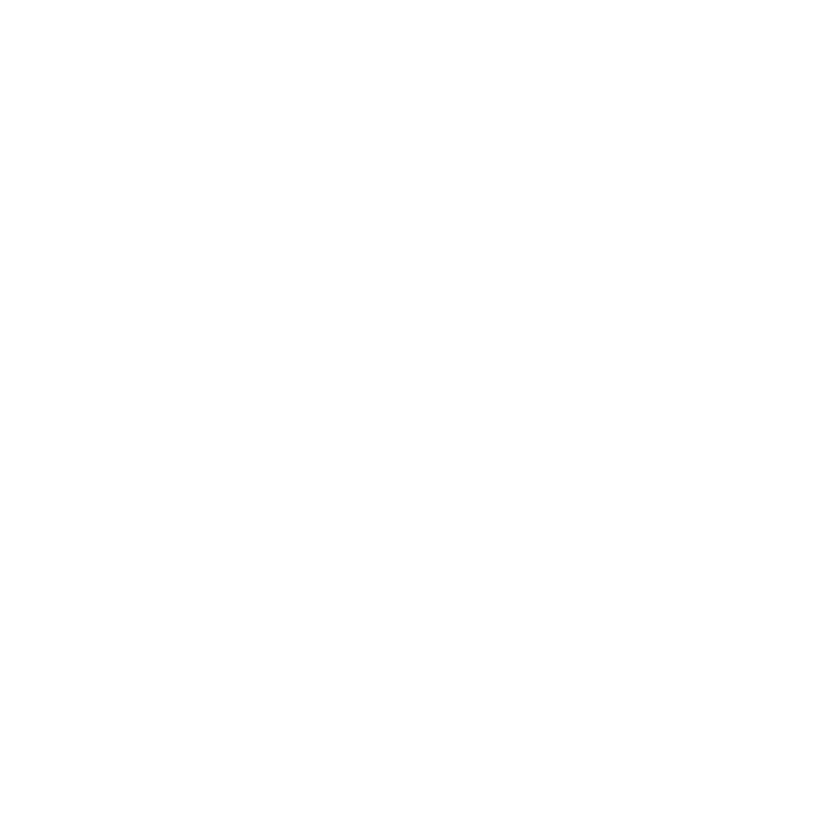 Webb 12 Abstrakt logotyp med en droppform bredvid en rundad rektangel, skisserad i vitt på en svart bakgrund, som sömlöst integrerar delar av kontorsinredningsdesign för att återspegla modern effektivitet.